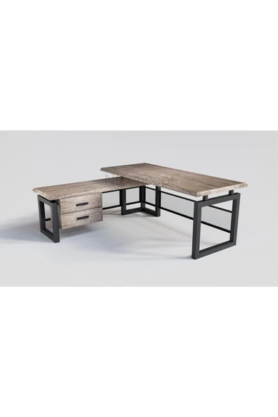 NT Concept Ntconcept Doğal Ağaç Modüllü Ofis Masası(85cm-180cm+modül) - Resim 2