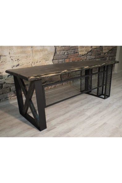 NT Concept Masif Ağaç Ofis Ve Çalışma Masası(100cm-240cm) - Resim 4