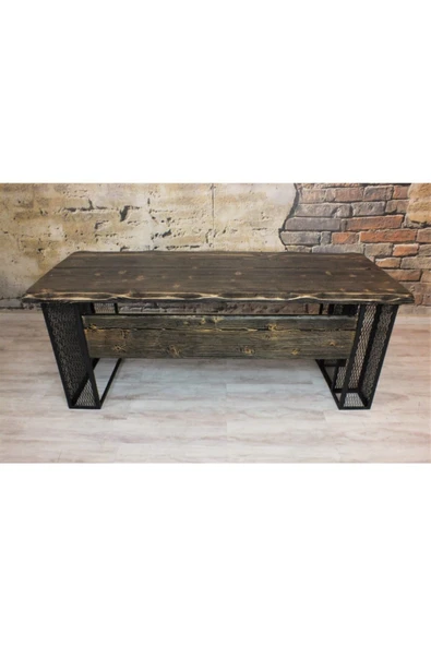 NT Concept Masif Ağaç Ofis Ve Çalışma Masası(85cm-160cm) - Resim 6