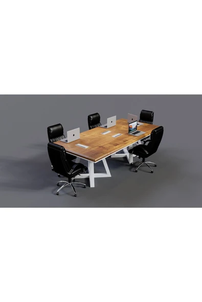 NT Concept Ntconcept Doğal Ağaç Toplantı Masası 100cm-220cm