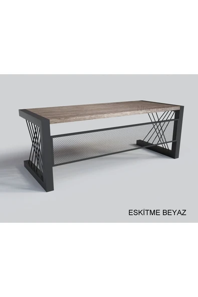 NT Concept Ntconcept Doğal Ahşap Ofis Ve Çalışma Masası-85cm-140cm-renk Seçenekli - Resim 2