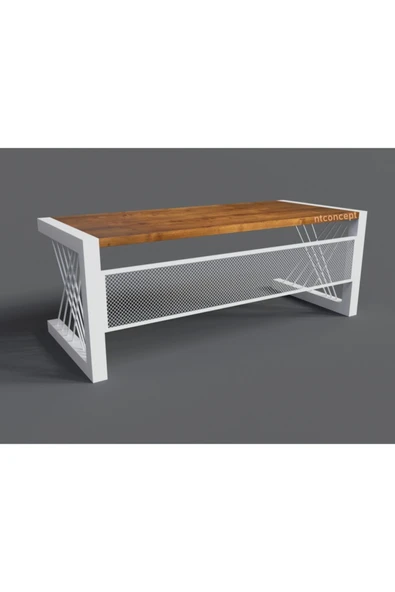 NT Concept Masif Ağaç Ofis Masası(100cm-260cm-h78cm)
