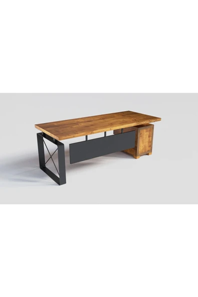 NT Concept Ntconcept Doğal Ahşap Ofis Masası(100cm-200cm)