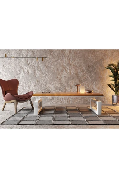 NT Concept Min Masif Ahşap Sehpa(75cm-140cm-h44cm)