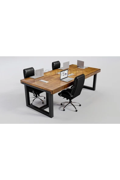 NT Concept Ntconcept Doğal Ağaç Toplantı Masası(100cm-260cm) - Resim 2