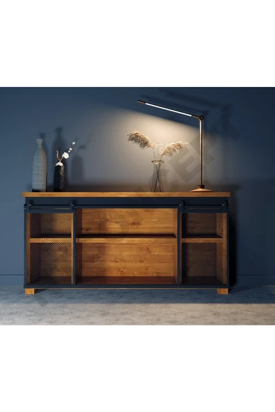 NT Concept Ntconcept Arme Masif Ağaç Ray Kapak Konsol(120cm)