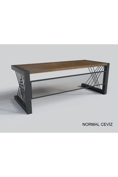 NT Concept Ntconcept Doğal Ahşap Ofis Ve Çalışma Masası-85cm-140cm-renk Seçenekli - Resim 5