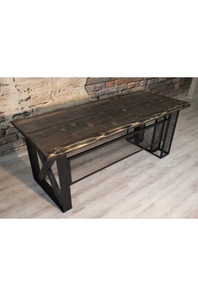 NT Concept Masif Ağaç Ofis Ve Çalışma Masası(100cm-240cm) - Resim 3