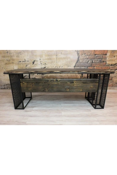 NT Concept Masif Ağaç Ofis Ve Çalışma Masası(85cm-200cm) - Resim 2