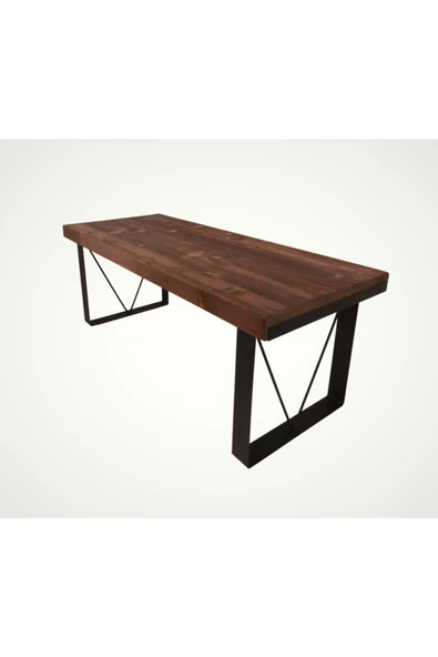 NT Concept Ntconcept Masif Doğal Ağaç Ofis Ve Topantı Masası(100CM-240CM) - Resim 3