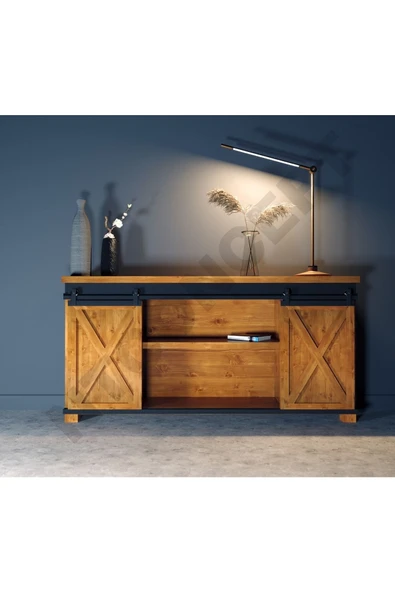 NT Concept Ntconcept Aves Masif Ağaç Ray Kapak Konsol(200cm)