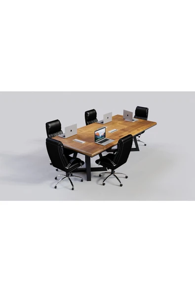 NT Concept Ntconcept Doğal Ağaç Toplantı Masası(100cm-260cm) - 2