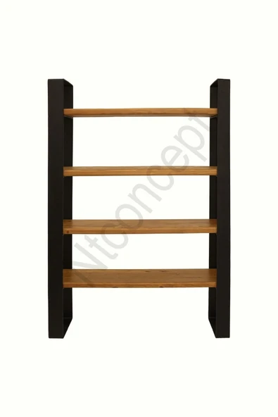 NT Concept Ntconcept Nia Masif Ağaç Kitaplık-vitrin(en 160cm) - Resim 3