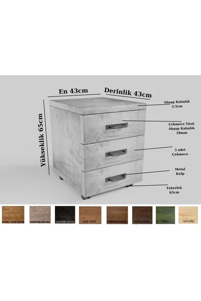 NT Concept Rodo Üçlü Ofis ve Çalışma Odası Takımı-200'luk Takım - Resim 2