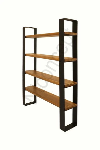 NT Concept Ntconcept Nia Masif Ağaç Kitaplık-vitrin(en 160cm) - Resim 4