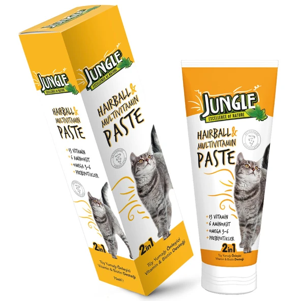 Jungle Cat Immune & Skin Support Kedi Macunu 75 ml