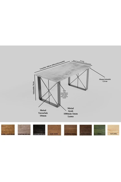 NT Concept Rodo Üçlü Ofis ve Çalışma Odası Takımı-200'luk Takım - Resim 3