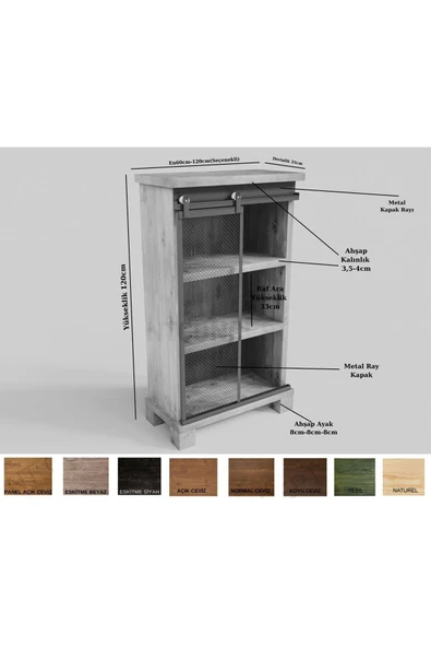 NT Concept Nita Doğal Ahşap Ofis ve Çalışma Odası Takımı-140'lık Takım - Resim 2