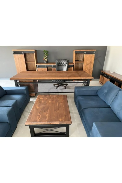 NT Concept Ntconcept Doğal Ahşap Ofis Takımı - 3