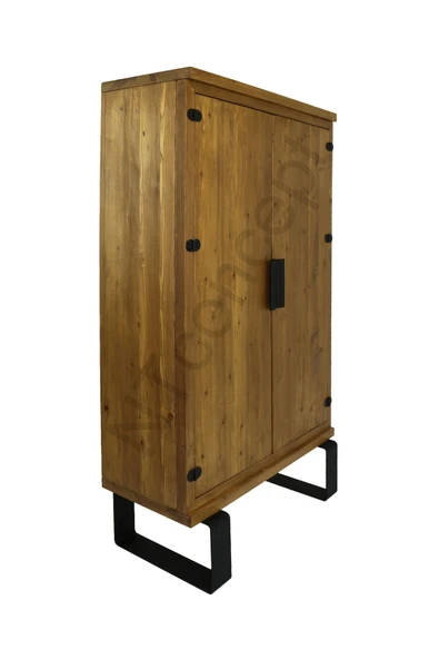 NT Concept Ntconcept Doğal Ağaç Dolap(80cm-h185cm-41cm) - 2