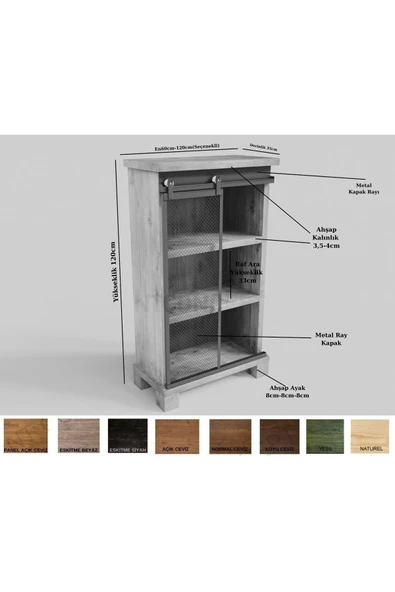 NT Concept Nita Doğal Ahşap Ofis ve Çalışma Odası Takımı-160'lık Takım - Resim 2