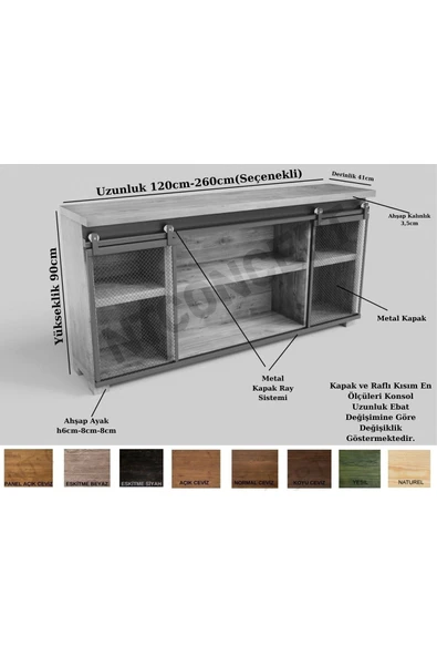 NT Concept Venüs Doğal Ahşap Ofis Ve Çalışma Odası-180'lik Takım - Resim 4