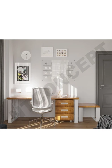 NT Concept Ntconcept Rodo Üçlü Ofis Ve Çalışma Odası Takımı-220'lik Takım ürün görseli 1