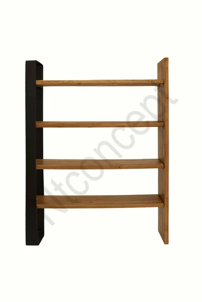 NT Concept Via Masif Ağaç Kitaplık-vitrin(en 120cm) ürün görseli