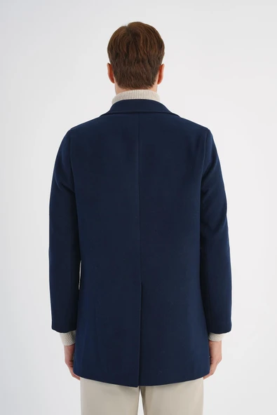 Regal Lacivert Kruvaze Erkek Kaban - 3