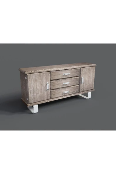 NT Concept Ntconcept Orka Doğal Ahşap Ofis ve Çalışma Odası Takımı-200'lık Takım - Resim 3