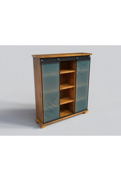 NT Concept Doğal Ağaç Ofis Kitaplık(180cm-h180cm-41cm)