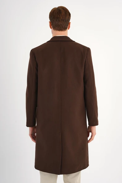 Nordic Kahverengi  Erkek Kaşe Kaban - 3