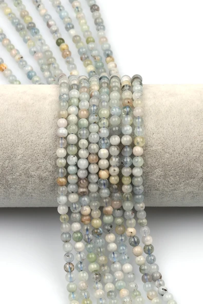 Akuamarin-Heliodor Doğaltaş Dizi 4 mm Küre Kesim ürün görseli 1