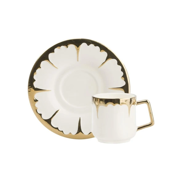 ACAR GOLD ROAD 6 KİŞİLİK KAHVE FİNCANI TAKIMI - 90 ML