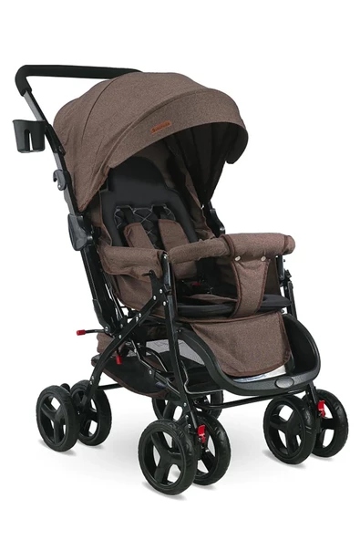 Babyhope 604 Çift Yönlü Bebek Arabası Kahverengi