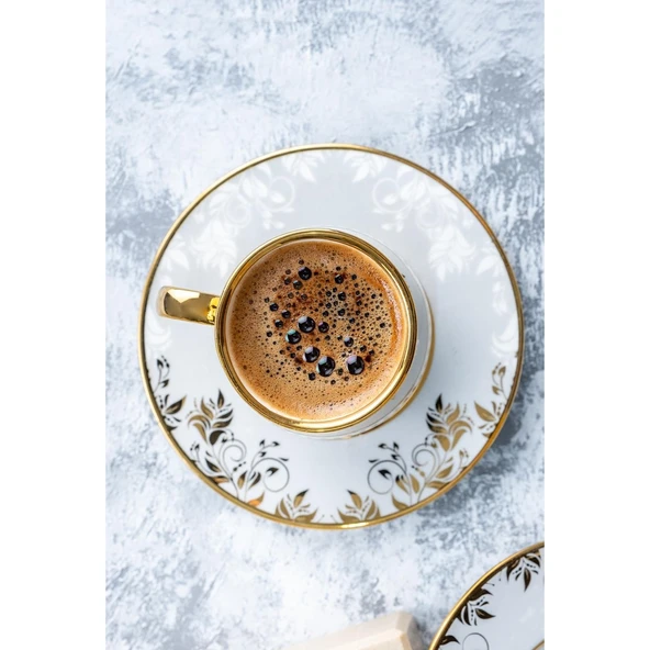 ACAR AMORY 6 KİŞİLİK KAHVE FİNCANI TAKIMI - 90 ML - 3