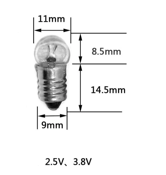 FENER AMPÜL 1.5 VOLT VİDALI (5 ADET )