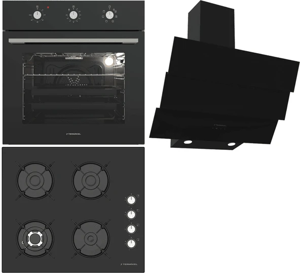 Termikel Ankastre Set (BO O6435C B + BH P6194C B + CH S6532C BB) ürün görseli 1