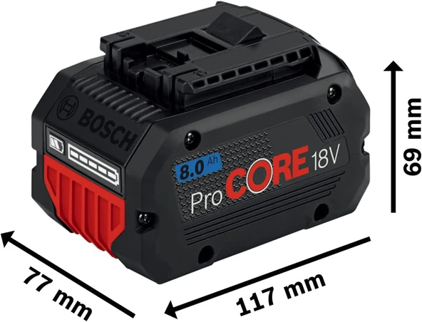 Bosch Professional Procore18V 8.0Ah Akü - 1600A016GK - 4