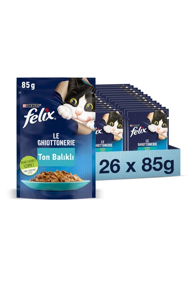 Ton Balıklı Yaş Kedi Maması 85 gr X 26 Adet