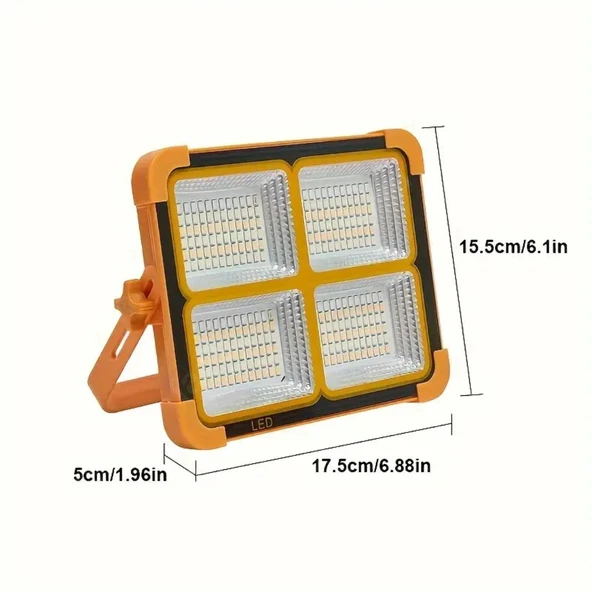 Solar panelli çakar özellikli dış mekan aydınlatmasına uygun projektör - 8