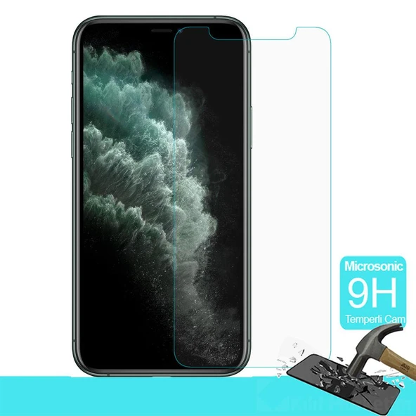 i-Stone 9H Temperli Kırılmaz Cam/ Ekran Koruyucu iPhone 11 Uyumlu