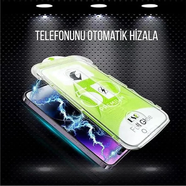 İ-STONE MAGIC GLASS IPHONE 15 PLUS UYUMLU FULL PLATİNUM OTOMATİK APARATLI KIRILMAZ CAM/EKRAN KORUYUCU - 5