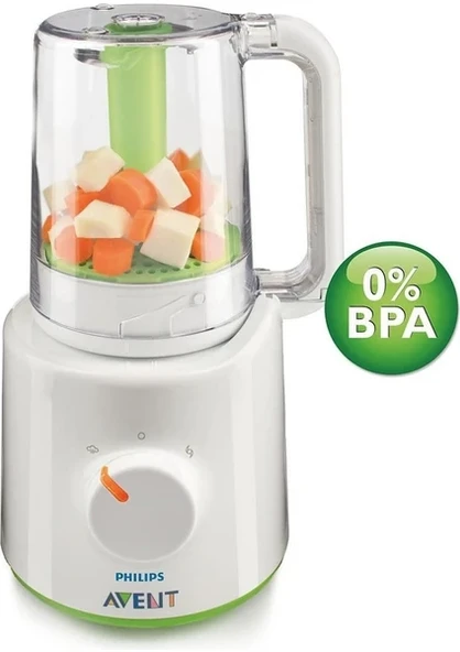 Philips Avent SCF870/22 2'si 1 Arada Wasabi Blender ve Buharlı Pişirici