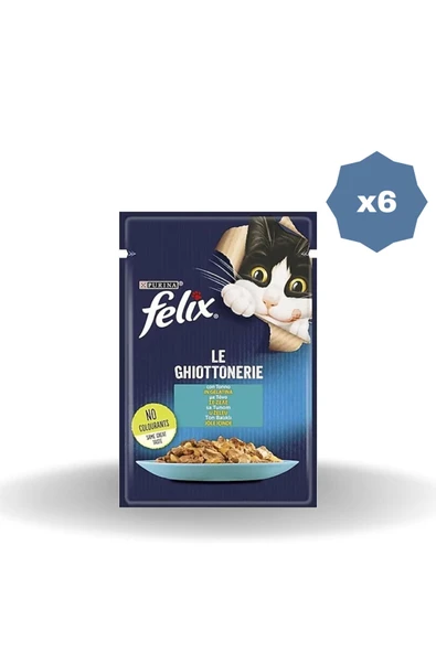 FELİX KEDİ YAŞ MAMA TONLU 85 GR - (6 ADET)