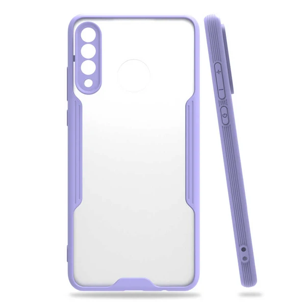 Huawei P30 Lite Kılıf Parfe Kenarları Pastel Renk Silikon Kılıf - 7