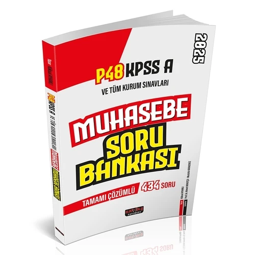 P48 KPSS A Grubu Muhasebe Soru Bankası Savaş Yayınları 2025