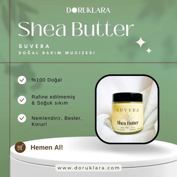 %100 Doğal Shea Yağı (SHEA BUTTER) – Cilt, Saç, Dudak Ve Topuk Bakımı – Suvera 100gr - 6