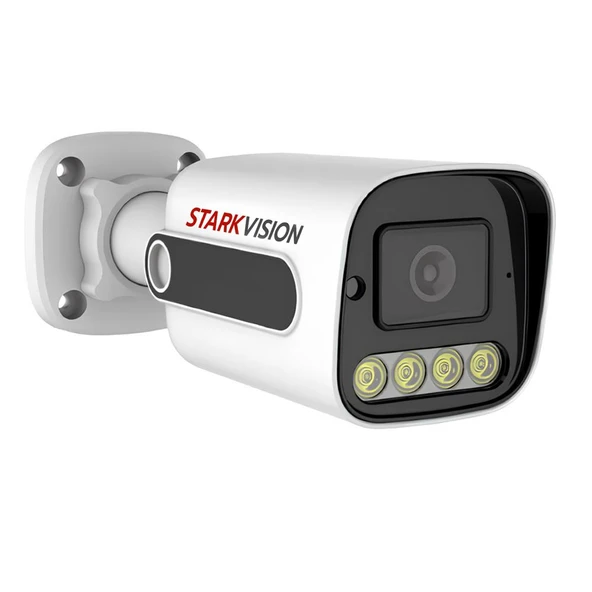 Starkvision ST-2001 5MP 4ledli Plastik Kasalı Gece Renkli Görüşlü IP Bullet Güvenlik Kamerası