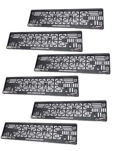 DeepCraft Kişiye Özel Her Araca Uygun İsimli Plakalık 2 adet - 6